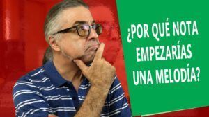 La primera nota de una melodía